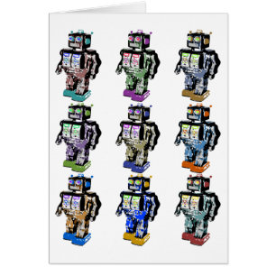 9 Robots coloreados
