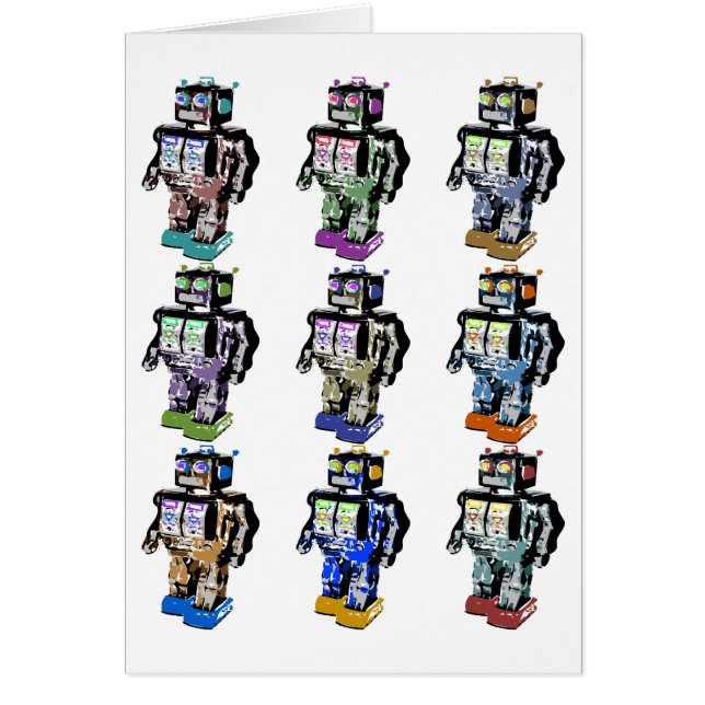 9 Robots coloreados (Frente)