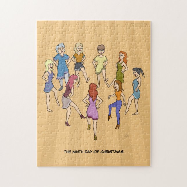 9no Día de rompecabezas del navidad (nueve (Vertical)