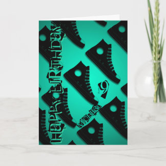 9no Tarjeta de felicitación de encargo del