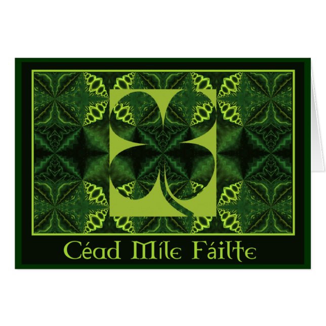 A05 Kaleidoscópico Shamrock - CÉAD MÍLE FÁILTE.1 (Anverso (Horizontal))