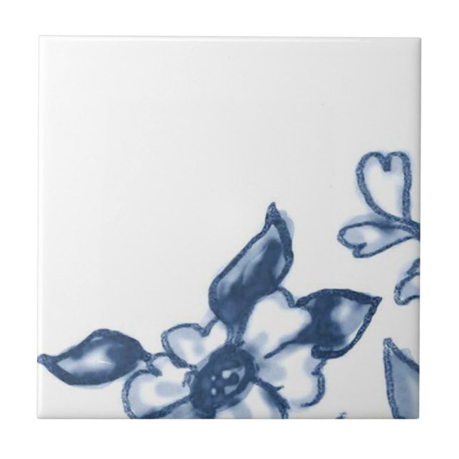 A2 - Teja mural de la cesta de Delft - A2 (Frente)