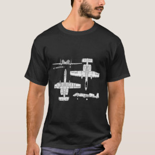 A-10 Camiseta de aviones militares Warthog