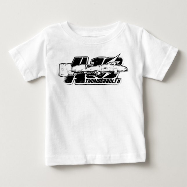 A-10 Tornillo de caza II Camiseta Romper de bebé (Anverso)