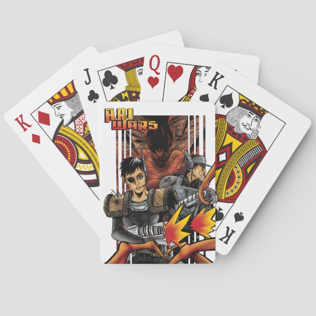 A.A.I. Wars Bicicleta Jugando a las cartas (Reverso)