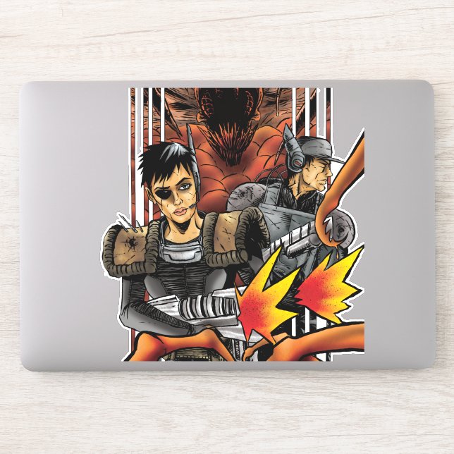 A.A.I. Wars vinyl pegatina (Ordenador)