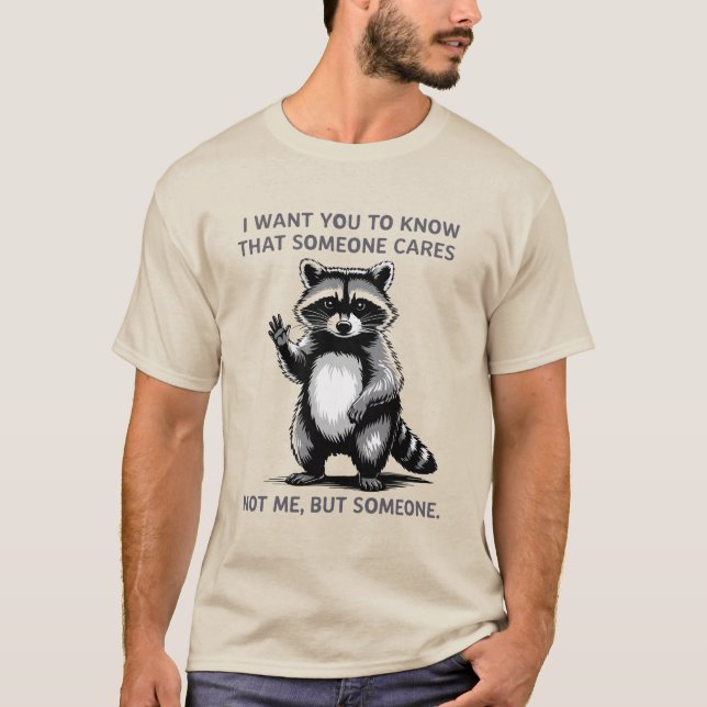 A Alguien Le Importa La Camiseta De Raccoon - Grac (Anverso)