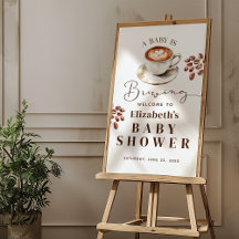 A Baby is Brewing Coffee Theme Baby Shower Welcome