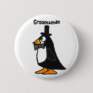 A.C. botón del padrino de boda del pingüino