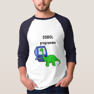 A.C. camisa del dinosaurio del programador de