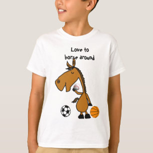 A.C. Horsing alrededor de la camisa de deportes