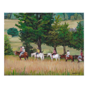 A caballo viaje de la foto del arte del campo de