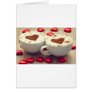 A Cappuccino Le Encantan Los Corazones De Chocolat