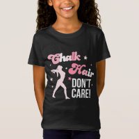 A Chalk Hair no le importa la camiseta de gimnasia
