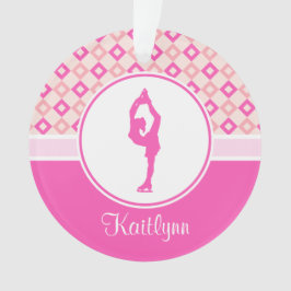 A cuadros rosado ornamento los diamantes del