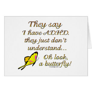 A.D.H.D. Humor de la mariposa