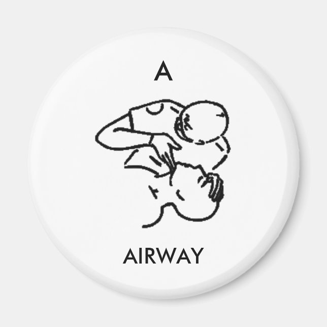 A es para AIRWAY - imán (Frente)