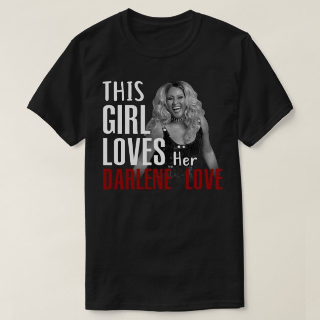 A esta Chica le encanta su camiseta clásica de amo (Diseño del anverso)