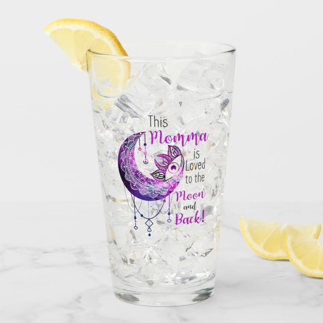 A esta mamá le encanta la luna y la espalda (Anverso (hielo))