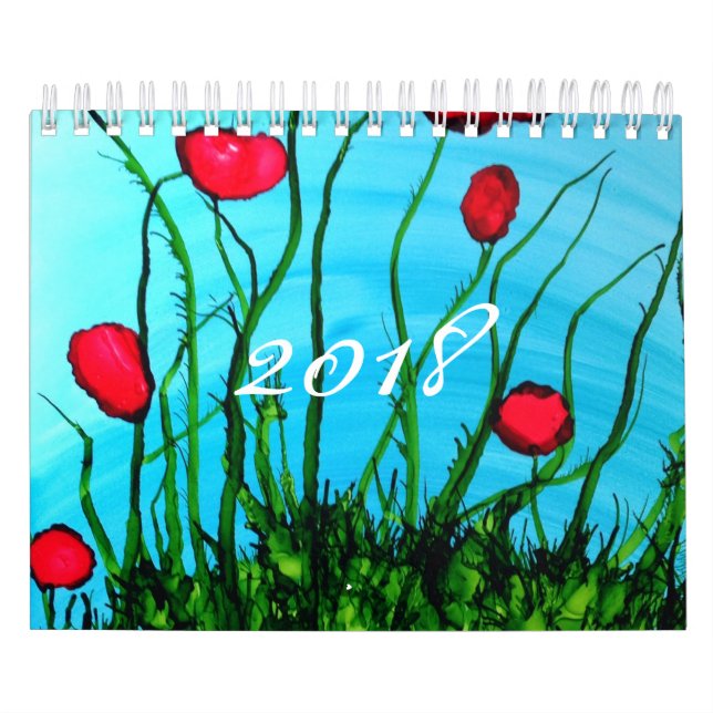 A está para el mini calendario azul 2018 (Tapa)