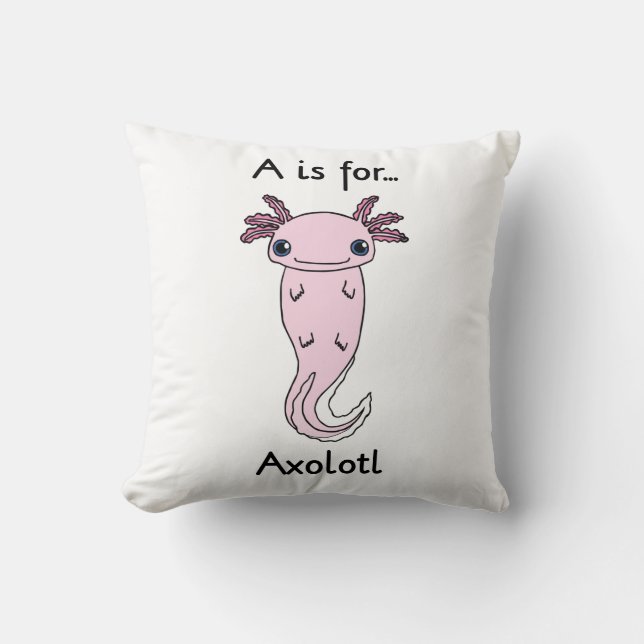 A está para la almohada del Axolotl (Anverso)