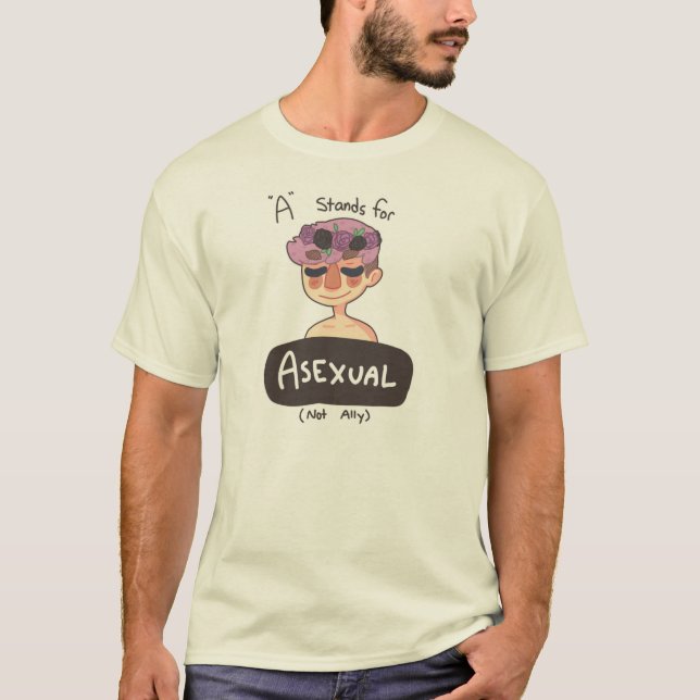 A está para la camiseta asexual (Anverso)