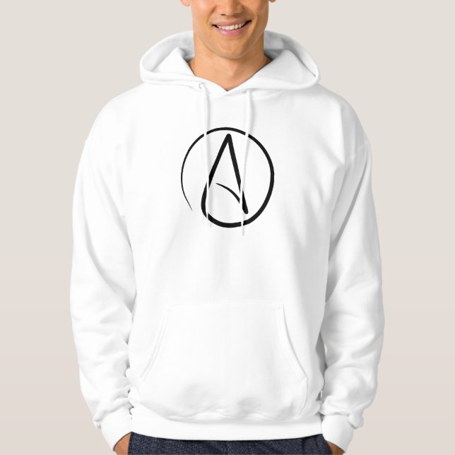 A está para la sudadera con capucha del ateísmo (Anverso)