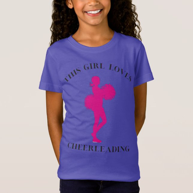 A este Chica le encanta la camiseta animadora (Anverso)