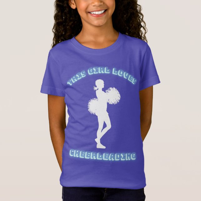 A este Chica le encanta la camiseta animadora (Anverso)