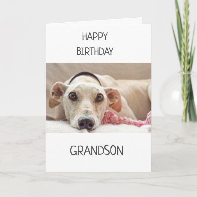 ¡A GRANDSON EL CUMPLEAÑOS! TARJETA (Anverso)