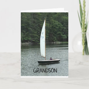¡A GRANDSON EN SU CUMPLEAÑOS! TARJETA