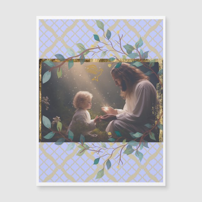 A Jesús le encanta la carta magnética de los niños (Anverso)