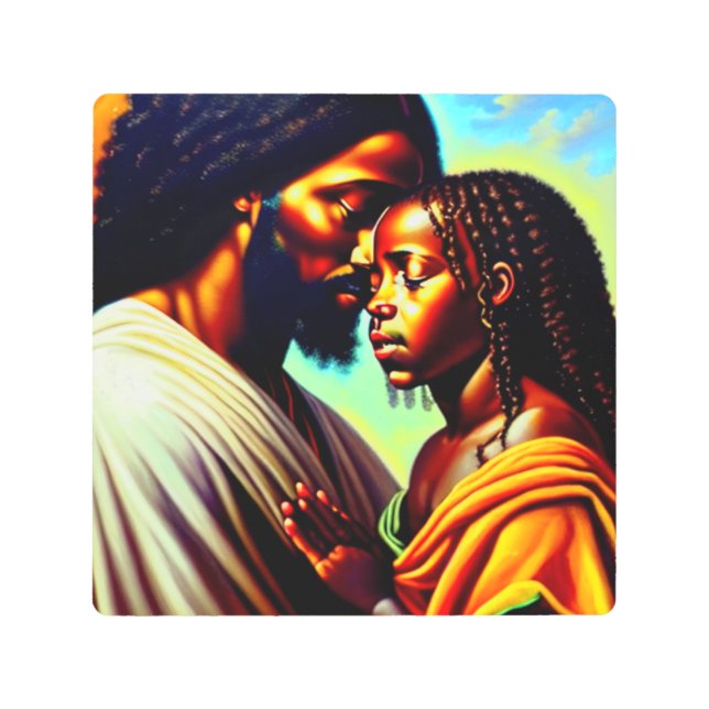 A Jesús le importa el arte Metalizado cristiano ne (Anverso)