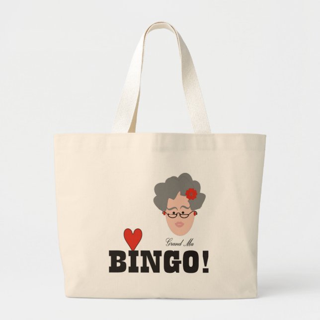 A la abuela le encanta la bolsa de bingo (Frente)