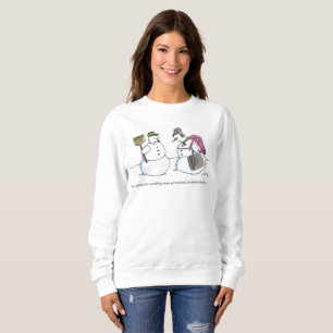 A la Antártida mujeres sudadera con capucha blanca
