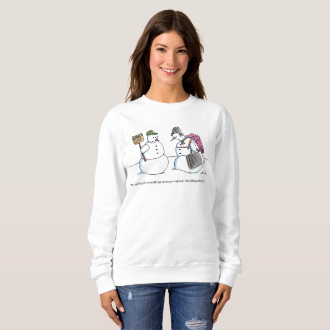 A la Antártida mujeres sudadera con capucha blanca (Anverso completo)
