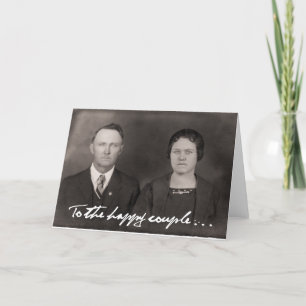 A la feliz pareja. Tarjeta mediana.