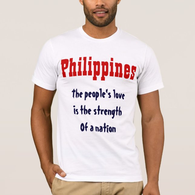 A la gente le encantan las camisetas filipinas (Anverso)