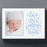 A La Luna Y A La Espalda EDITABLE Marco De Fotogra<br><div class="desc">Simplemente personaliza con tu texto y fotos y crea un regalo único para ti o para alguien a quien amas. El fondo,  el texto y la ilustración se pueden cambiar a cualquier color que elija.</div>