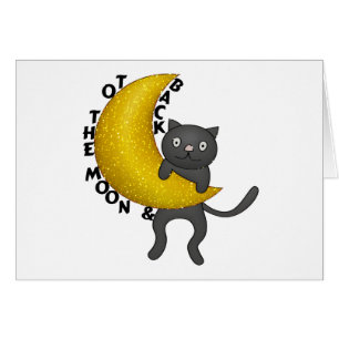 A la luna y al gato trasero del gatito