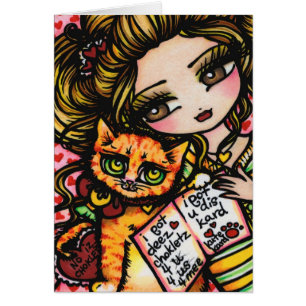 A LA MAMÁ del arte cómico lindo del CAT de Hannah
