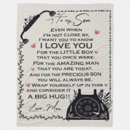 A la manta de mi hijo, regalo para el hijo