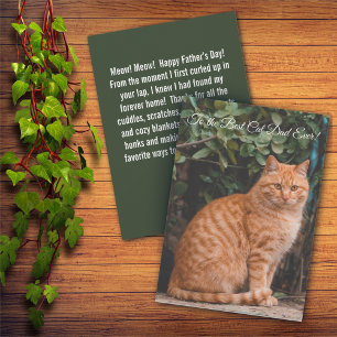 A la mejor tarjeta plana de fotos Personalizado de