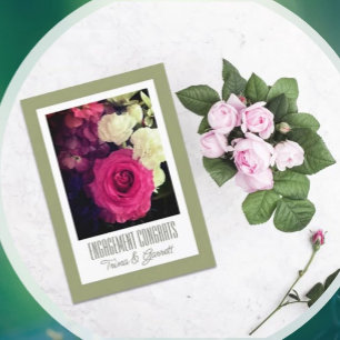 ¡A la pareja! Tarjeta de felicitaciones de comprom