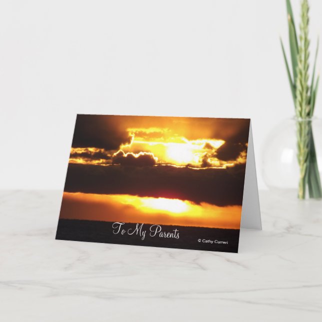 A la tarjeta de aniversario de mis padres (Anverso)