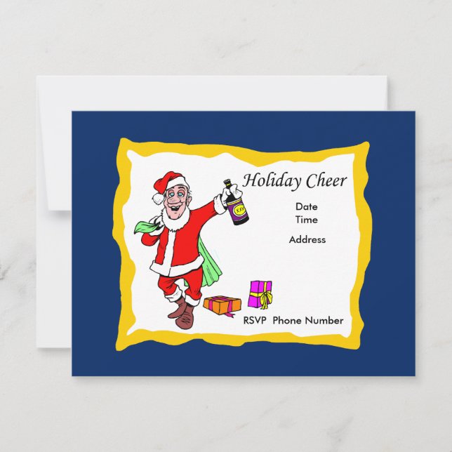 A La Tarjeta De Invitación Mucho Alegre (Anverso)