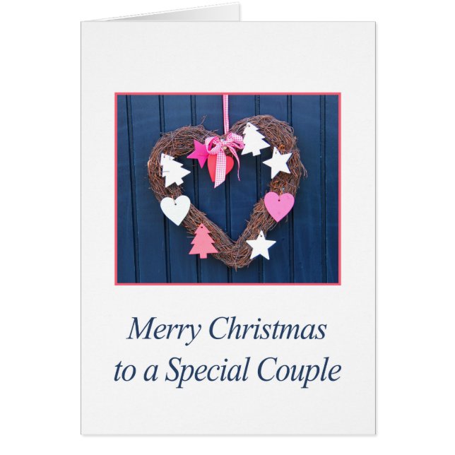 A la tarjeta de Navidad especial Pareja Feliz (Frente)