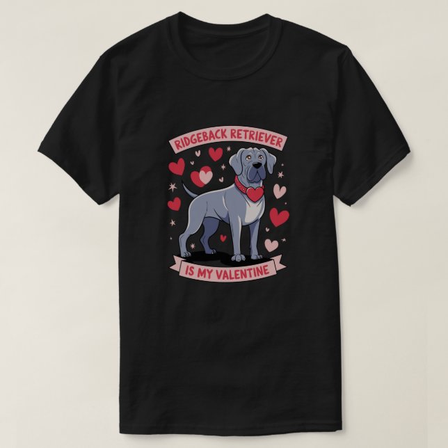A las camisetas les encanta la valentina del perro (Diseño del anverso)