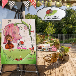 A Little Lady is on her Way  Ladybug Baby Shower
