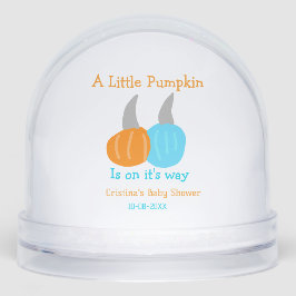 A little pumpkin is on it's way baby shower orange